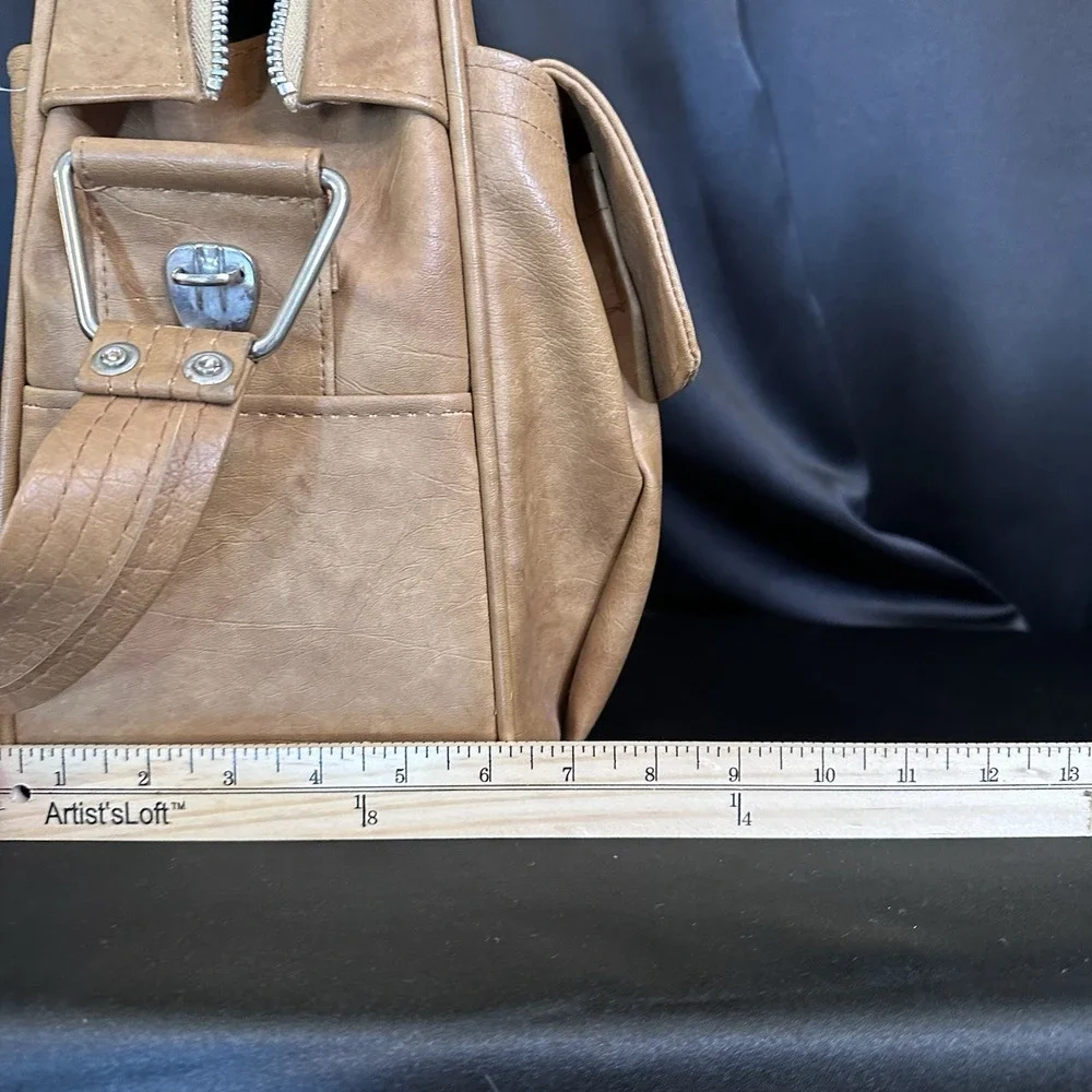 Vintage Samsonite Profile Brown Overnight Carry-On Luggage Bag Retro Mid Century